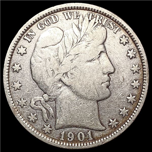 1901 Barber Half Dollar LIGHTLY CIRCULATED