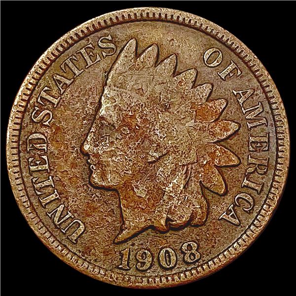 1908-S Indian Head Cent ABOUT UNCIRCULATED