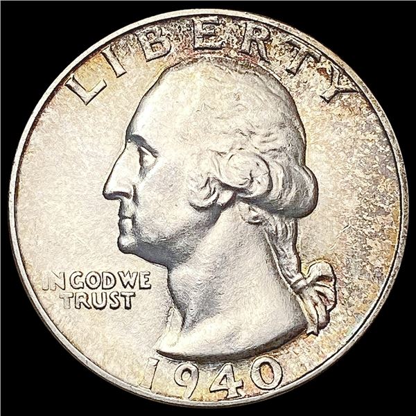 1940 Washington Silver Quarter SUPERB GEM BU