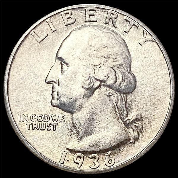 1936 Washington Silver Quarter SUPERB GEM BU