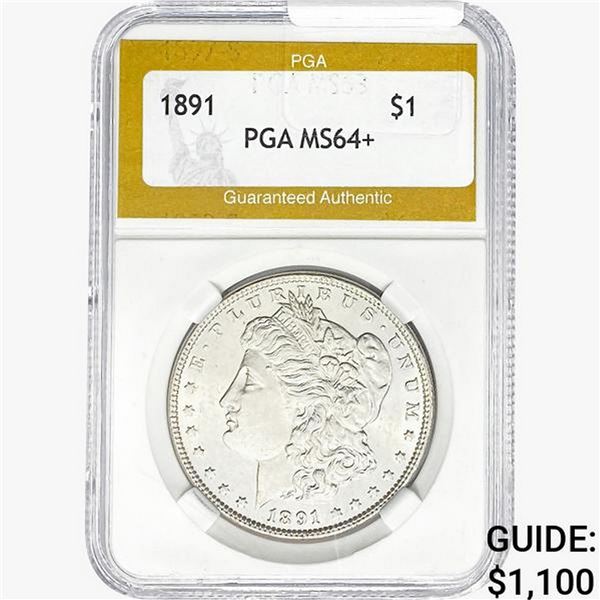 1891 Morgan Silver Dollar PGA MS64+