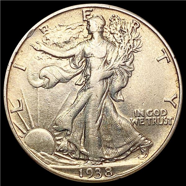 1938-D Walking Liberty Half Dollar CHOICE AU