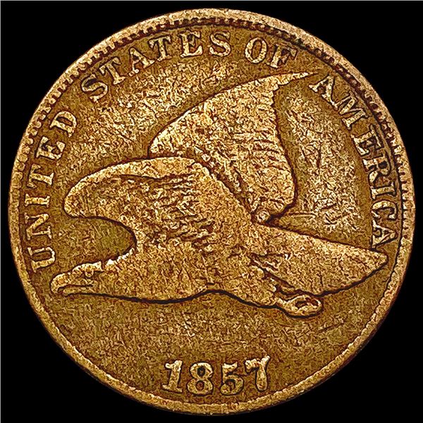 1857 Flying Eagle Cent NEARLY UNCIRCULATED