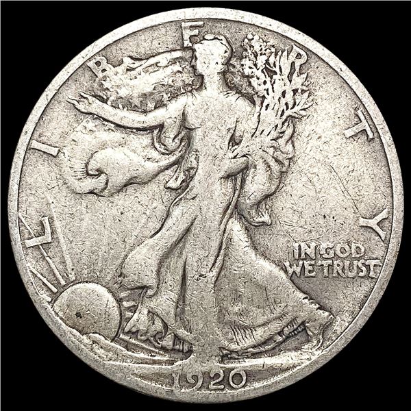 1920-S Walking Liberty Half Dollar LIGHTLY CIRCULATED