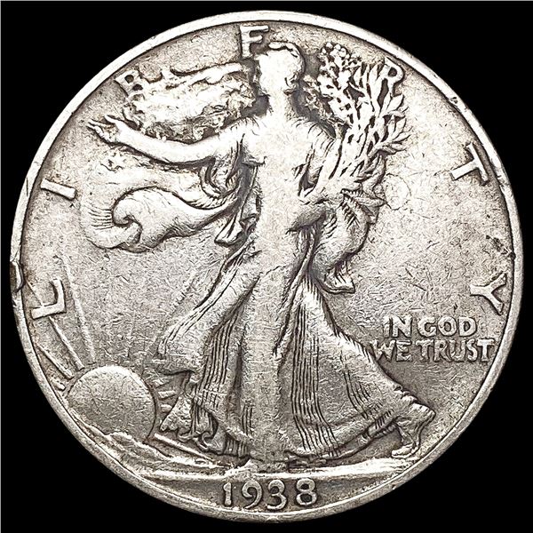 1938-D Walking Liberty Half Dollar LIGHTLY CIRCULATED