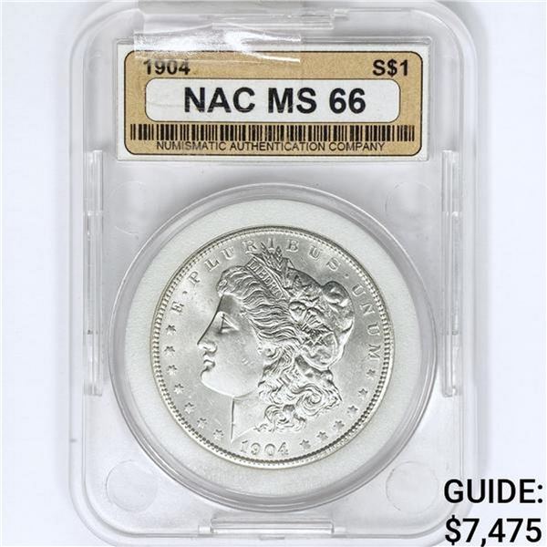 1904 Morgan Silver Dollar NAC MS66