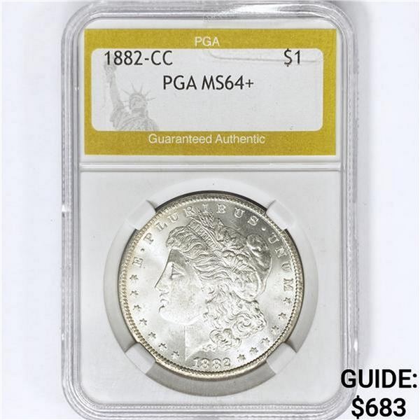 1882-CC Morgan Silver Dollar PGA MS64+