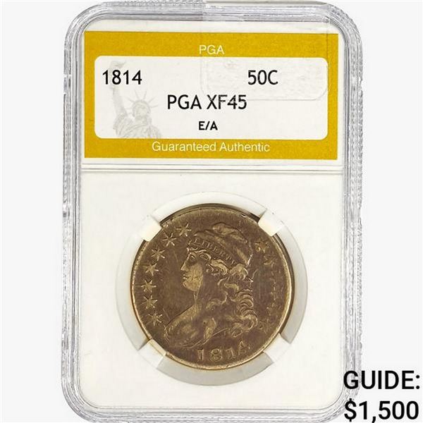 1814 Capped Bust Half Dollar PGA XF45 E/A