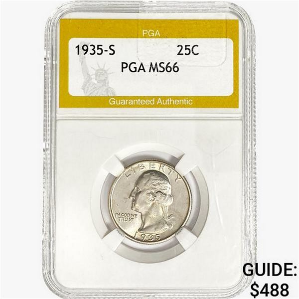 1935-S Washington Silver Quarter PGA MS66