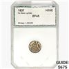 Image 1 : 1837 Seated Liberty Half Dime PCI EF45 No Stars/Lg. Date