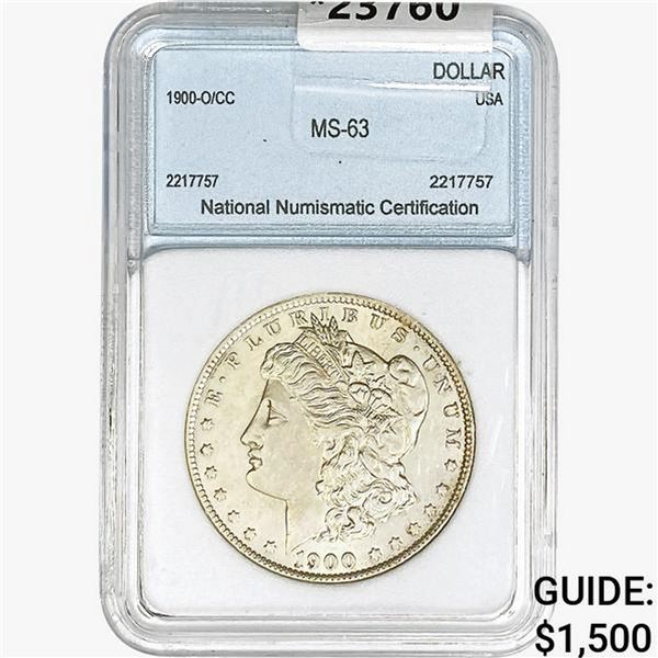 1900-O/CC Morgan Silver Dollar NNC MS63