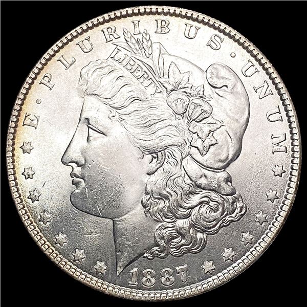 1887 Morgan Silver Dollar SUPERB GEM BU