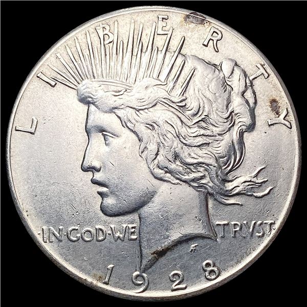 1928 Silver Peace Dollar CHOICE BU