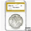 1882-CC Morgan Silver Dollar PGA MS63+