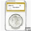 1884-CC Morgan Silver Dollar PGA MS64+