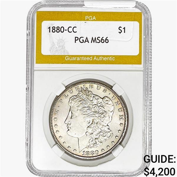 1880-CC Morgan Silver Dollar PGA MS66