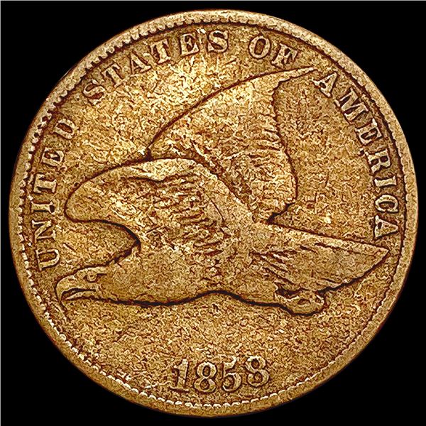 1858 Flying Eagle Cent ABOUT UNCIRCULATED
