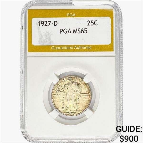1927-D Standing Liberty Quarter PGA MS65