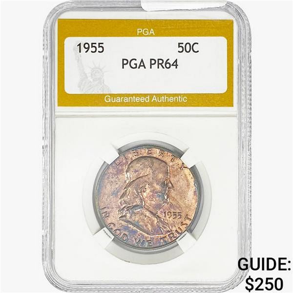 1955 Franklin Half Dollar PGA PR64
