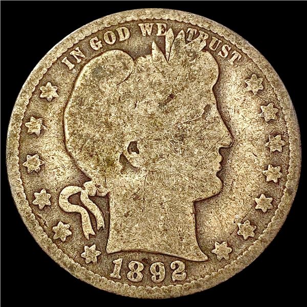1892-O Barber Quarter HIGH GRADE