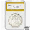 1897-S Morgan Silver Dollar PGA MS64
