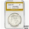 1878 REV79 Morgan Silver Dollar PGA MS63