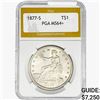 1877-S Silver Trade Dollar PGA MS64+