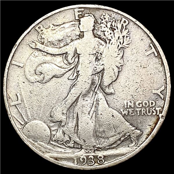 1938-D Walking Liberty Half Dollar LIGHTLY CIRCULATED