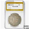 1882-O/S Morgan Silver Dollar PGA AU58