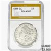 1891-CC Morgan Silver Dollar PGA MS63