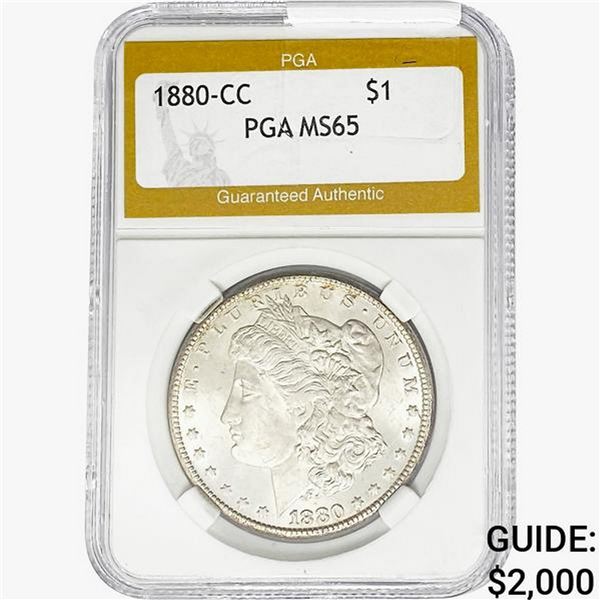 1880-CC Morgan Silver Dollar PGA MS65