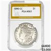 1890-CC Morgan Silver Dollar PGA MS63
