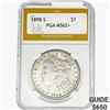 1898-S Morgan Silver Dollar PGA MS62+