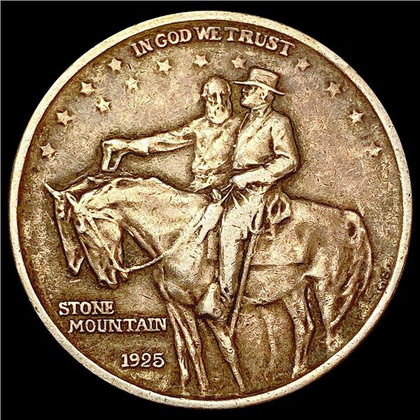 1925 Stone Mountain Half Dollar LIGHTLY CIRCULATED