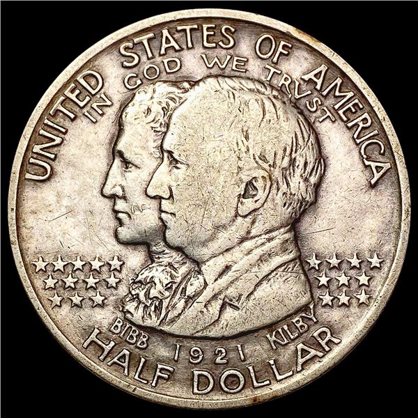 1921 Alabama Half Dollar LIGHTLY CIRCULATED