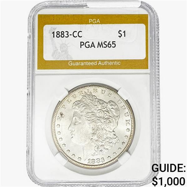 1883-CC Morgan Silver Dollar PGA MS65