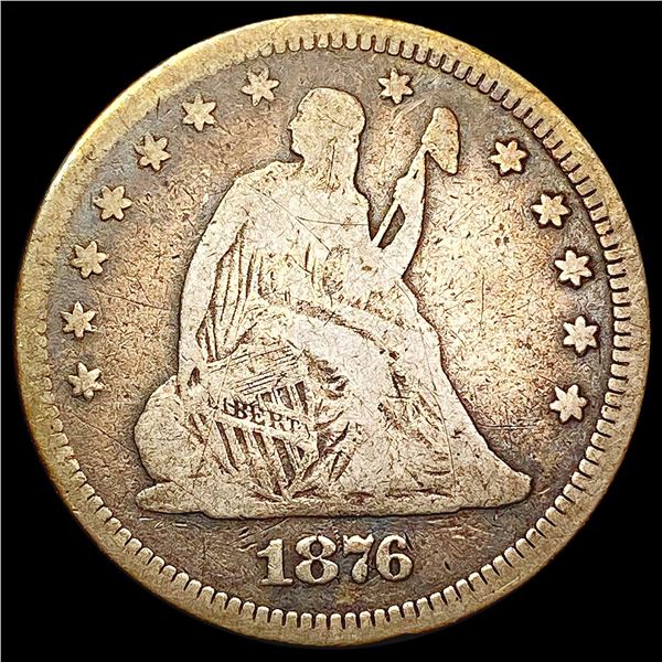 1876 Seated Liberty Quarter NICELY CIRCULATED
