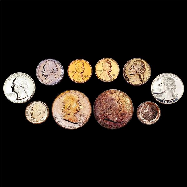 [10] 1961-1962 Proof Coin Lot CHOICE PROOF