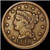 1848 Braided Hair Large Cent NICELY CIRCULATED