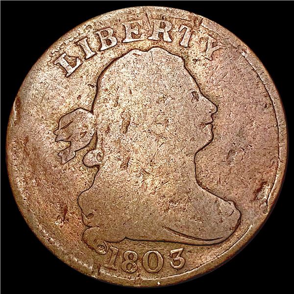 1803 Draped Bust Half Cent NICELY CIRCULATED