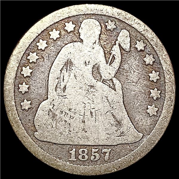 1857-O Seated Liberty Dime NICELY CIRCULATED