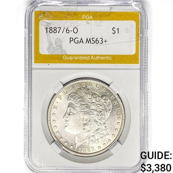1887/6-O Morgan Silver Dollar PGA MS63+