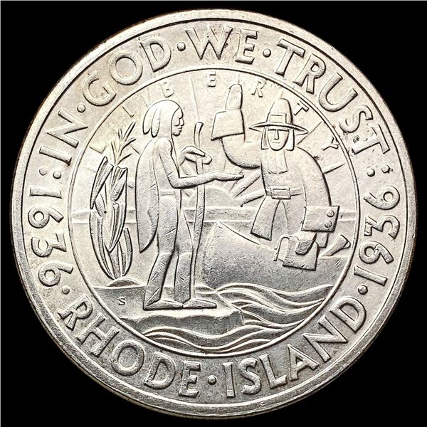 1936-S Rhode Island Half Dollar GEM BU