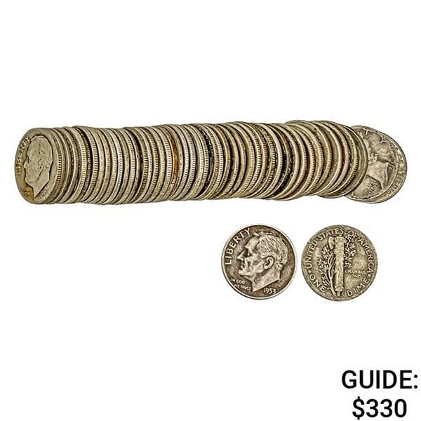 [50]1917-1964 Assorted Mercury/Roosevelt Dimes