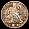 Image 1 : 1891-S Seated Liberty Dime NICELY CIRCULATED