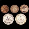Image 2 : [5] 1820-1959 [3] Capped Bust Dimes, [2] Sil Wash 25C's HIGH GRADE