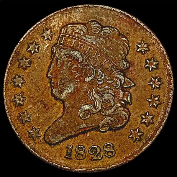 1828 Classic Head Half Cent CLOSELY UNCIRCULATED