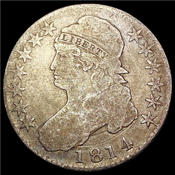 1814 Capped Bust Half Dollar NICELY CIRCULATED