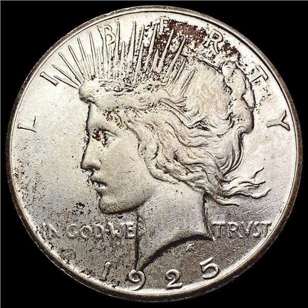 1925-S Silver Peace Dollar CLOSELY UNCIRCULATED