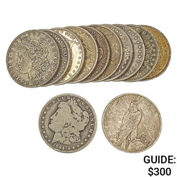 [12]1880-1935 U.S. Morgan/Peace Silver Dollars